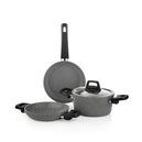 Schafer Eternal 3 lü Set Tencere 18Cm+Sahan 18Cm+Tava18Cm-Gri