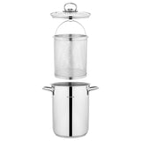 Schafer Gurme Kuşkonmaz ve Kızartma Tenceresi 3 Parça-Inox