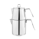 Schafer Napoli Çelik Çaydanlık Takımı 4 Parça-Inox (Büyük Boy)