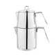 Schafer Napoli Çelik Çaydanlık Takımı 4 Parça-Inox (Büyük Boy)