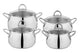 Schafer New Trendy Çelik Tencere Seti 8 Parça-Inox