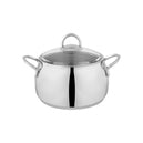 Schafer New Trendy Çelik Tencere Seti 8 Parça-Inox
