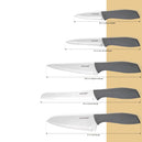 Schafer Quick Chef Bıçak Seti 5 Parça-Gri