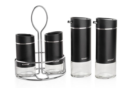 Schafer Silver Touch Yağlık+Sirkelik Seti-5 Parça-Siyah