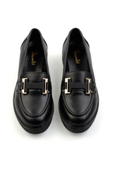 Bambi Siyah Kadın Loafer Ayakkabı K01257050009