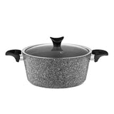 Taç Master Cook 4'lü 7 Parça Granit Tencere Seti Gri