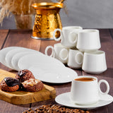 Taç Ev Tulip 6 Kişilik Kahve Fincan Takımı White