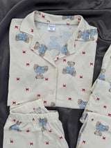 Tatlı Bear 3'lü Kısa Kollu Pijama Takımı