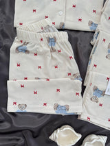 Tatlı Bear 3'lü Kısa Kollu Pijama Takımı
