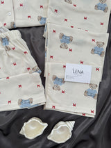 Tatlı Bear 3'lü Kısa Kollu Pijama Takımı