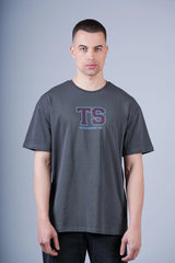 TSHIRT TS İÇİ LOGO BASKILI FÜME
