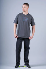 TSHIRT TS İÇİ LOGO BASKILI FÜME