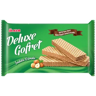 Ülker Deluxe Gofret 220gr - Fındık Kremalı