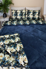 Uysal Home Welsoft Yorgan 5 Boyutlu Lacivert Ç. Battal Boy