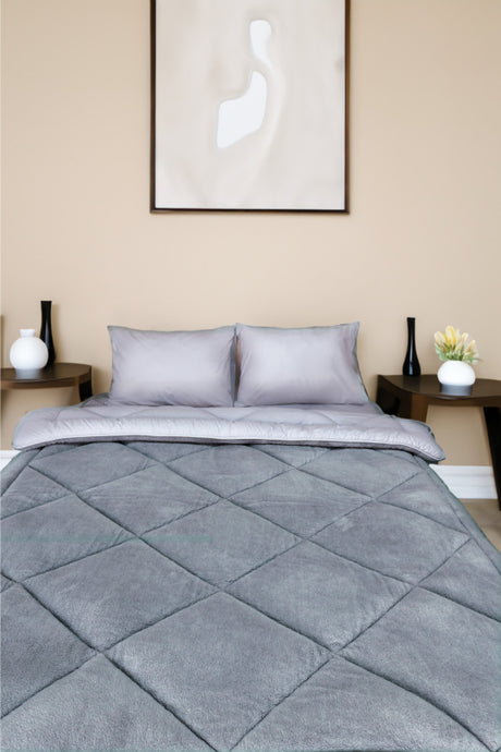 Uysal Home Welsoft Uyku Seti %100 Pamuklu Akfil Gri Battal Boy