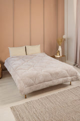 Uysal Home Welsoft Uyku Seti %100 Pamuklu Akfil Midye Desen Bej Battal Boy