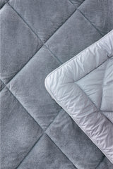 Uysal Home Welsoft Yorgan %100 Pamuklu Akfil Gri Battal Boy