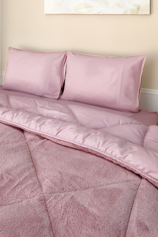 Uysal Home Welsoft Yorgan %100 Pamuklu Akfil Pudra Battal Boy